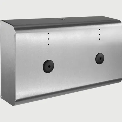 Danbury Premium Stainless Steel Double Toilet Roll Dispenser